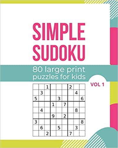 okumak Simple Sudoku 80 Large Print Puzzles For Kids Vol 1: Logic and Brain Mental Challenge Puzzles Gamebook with solutions, Indoor Games One Puzzle Per ... Thanksgiving (Sudoku Puzzles, Band 10)