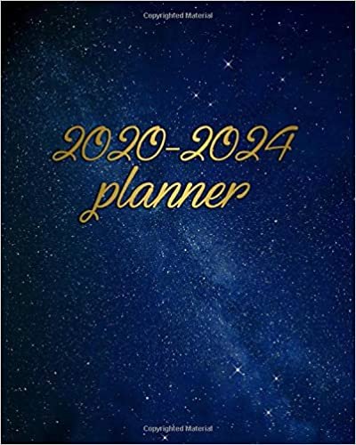 okumak 2020-2024 Planner: Awesome Milky Way Galaxy Five Year Monthly Organizer, Schedule Agenda &amp; Planner | 5 Year Spread View Calendar with To-Do’s, Inspirational Quotes, U.S. Holidays, Vision Board &amp; Notes