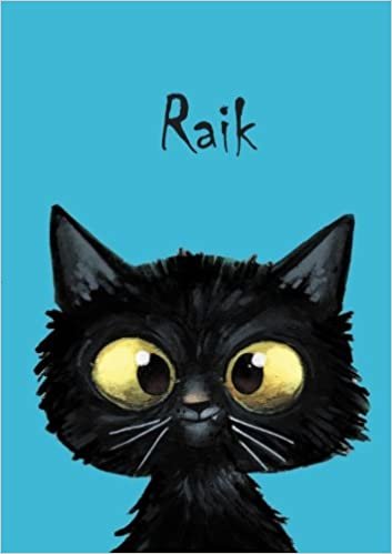 okumak Raik: Raik - Katzen - Malbuch / Notizbuch / Tagebuch: A5 - blanko