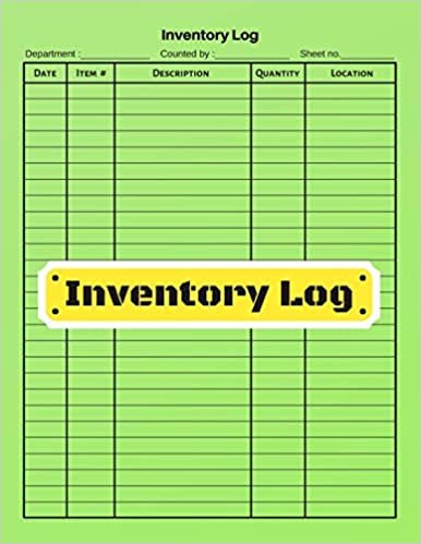 okumak Inventory log: V.5 - Inventory Tracking Book, Inventory Management and Control, Small Business Bookkeeping / double-sided perfect binding, non-perforated