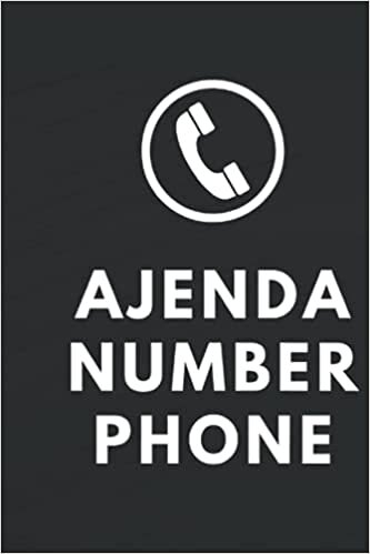 okumak ajenda number phone: Address book Large print with tabs for phone number, emails, address and contacts.