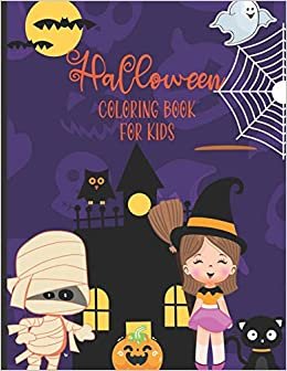 okumak Halloween Coloring Book For Kids: Ages 5-8/ 30 Spooky Halloween themed coloring designs featuring witches, ... Book for kids/Makes a nice Halloween gift!