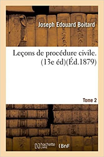 okumak Boitard-J: Ons de Proc dure Civile. Edition 13, Tome 2 (Sciences Sociales)