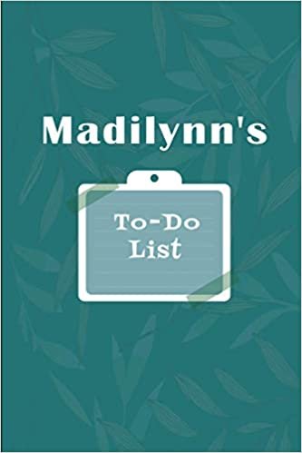 okumak Madilynn&#39;s To˗Do list: Checklist Notebook | Daily Planner Undated Time Management Notebook
