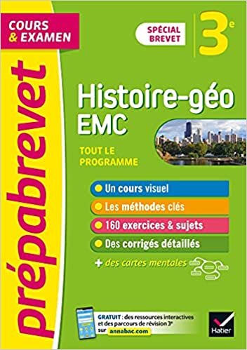 okumak Prépabrevet Histoire-Géographie EMC 3e Brevet 2022: cours, méthodes et entraînement (brevet 2022)