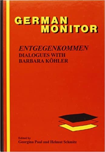 okumak Entgegenkommen: Dialogues with Barbara Koehler: Dialogues with Barbara Kohler (German Monitor)
