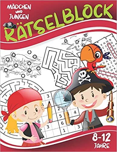 okumak Rätselblock: Knobelspiele für Mädchen und Jungen 8-12 Jahre: Labyrinthe, Fehler finden, Wortsuche, Sudokus.