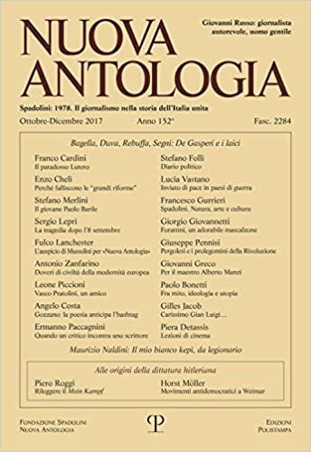 okumak Nuova Antologia - A. CLII, N. 2284, Ottobre-Dicembre 2017: Rivista Di Lettere, Scienze Ed Arti. Serie Trimestrale Fondata Da Giovanni Spadolini