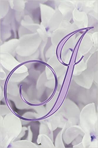 okumak J Journal: A Monogram J Initial Capital Letter Notebook For Writing And Notes: Great Personalized Gift For All First, Middle, Or Last Names (Purple Gold Lilac Flower Floral Print)