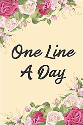okumak One Line A Day: Floral Tropical Cover Journal / Diary for Women &amp; Girls, 6&quot; x 9&quot;, Dated &amp; Lined Notebook, Daily Reflections - Perfect Gift