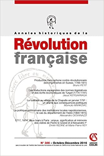 okumak Annales historiques de la Révolution française n° 386 (4/2016) Varia: Varia