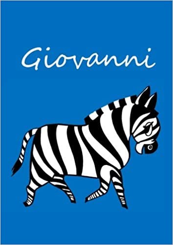 okumak Giovanni: individualisiertes Malbuch / Notizbuch / Tagebuch - Zebra - A4 - blanko