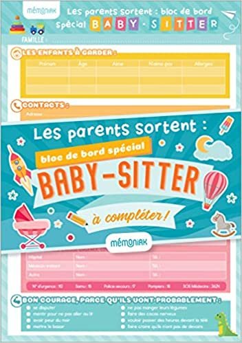 okumak Les parents sortent : bloc de bord spécial baby-sitter (BLOCS AIMANTES MEMONIAK)