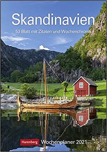 okumak Skandinavien 2021 Wochenplaner: 53 Blatt mit Zitaten und Wochenchronik