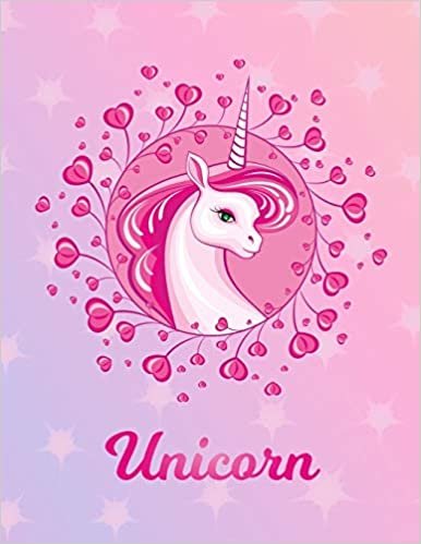 okumak Unicorn: Unicorn Large Blank Primary Sketchbook Paper | Pink Purple Magical Horse Personalized Letter U Initial Custom First Name Cover | Drawing ... | Art Sketch Book| Create &amp; Learn to Draw