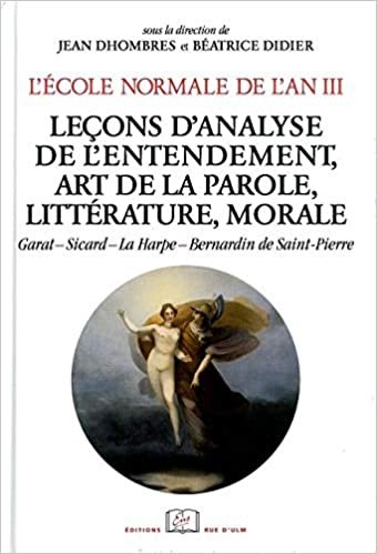 okumak Cours de l&#39;An Iii / Lettres: Lecons d&#39;Analyse de l&#39;Entendement,Art De
