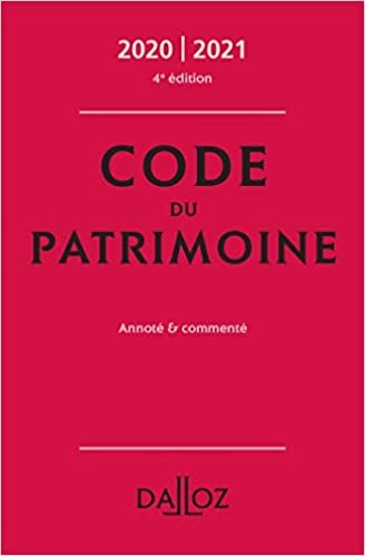 okumak Code du patrimoine 2020-2021, annoté et commenté - 4e ed. (Codes Dalloz Universitaires et Professionnels)