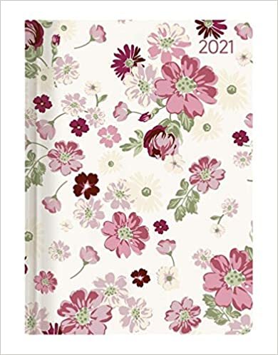 okumak Ladytimer Flower Love 2021 - Blume - Taschenkalender A6 (11x15 cm) - Weekly - 192 Seiten - Notiz-Buch - Termin-Planer - Alpha Edition