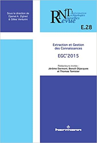 okumak Revue des nouvelles technologies de l&#39;information, n° E.28.: Extraction et gestion des connaissances : EGC 2015 (HR.RNTI)