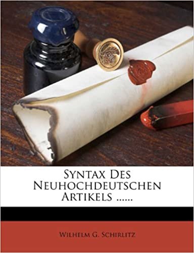 okumak Syntax Des Neuhochdeutschen Artikels ......