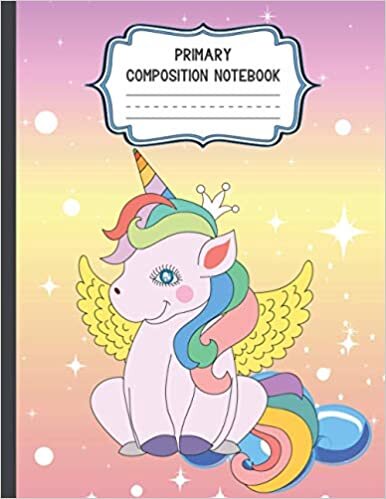 okumak Primary Composition Notebook: Primary Story Notebook Journal | Grades K-2 Composition School Exercise Book | Handwriting Practice Paper | Unicorn ... Rainbow Notebook Journal With Story Paper