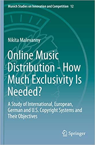 okumak Online Music Distribution - How Much Exclusivity Is Needed?: A Study of International, European, German and U.S. Copyright Systems and Their ... on Innovation and Competition, 12, Band 12)