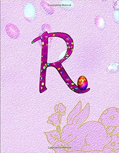 okumak R. Monogram Initial Letter R Cover. Blank Lined College Ruled Notebook Journal Planner Diary.