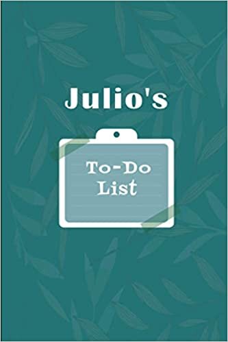 okumak Julio&#39;s To˗Do list: Checklist Notebook | Daily Planner Undated Time Management Notebook