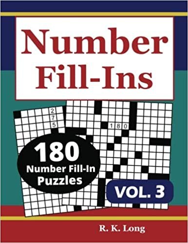 okumak Number Fill-Ins, Volume 3: 180 Number Fill-In Puzzles