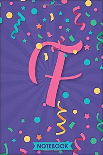 okumak Confetti Initial Notebook F Monogram Purple For Women and Girls Journal 6.14&quot; x 9.21&quot;: Letter F Alphabet Initial Monogram Notebook, Lined Notebook / ... Soft Cover, Matte Finish, Women Girl and Kids