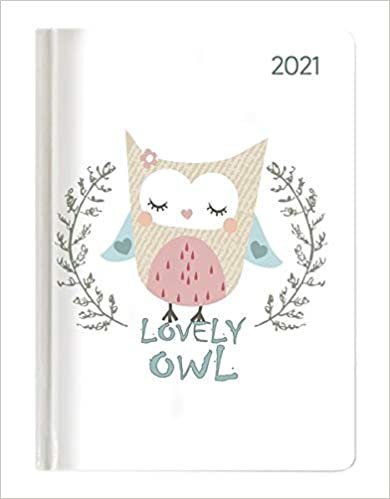 okumak Ladytimer Lovely Owl 2021 - Eule - Taschenkalender A6 (11x15 cm) - Weekly - 192 Seiten - Notiz-Buch - Termin-Planer - Alpha Edition