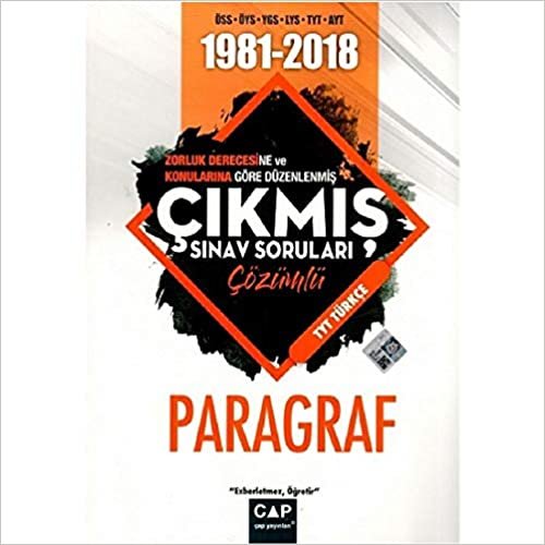 okumak Çap Yayınları TYT Türkçe Paragraf Çözümlü Çıkmış S
