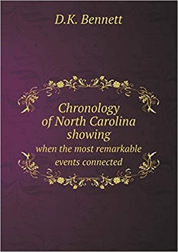 okumak Chronology of North Carolina Showing When the Most Remarkable Events Connected