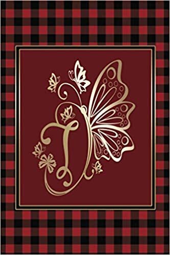 okumak Letter T Notebook : Initial T Monogram Journal Red Buffalo Plaid Notebook Gold Monogram Butterfly Journal: Christmas Gift Journal Red Plaid Lined ... Gift, 6&quot; x 9&quot; , Soft Cover, Matte Finish