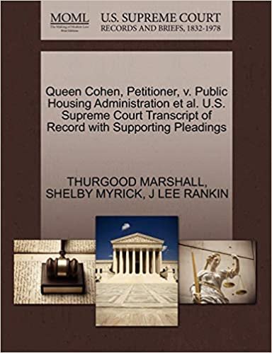 okumak Queen Cohen, Petitioner, v. Public Housing Administration et al. U.S. Supreme Court Transcript of Record with Supporting Pleadings