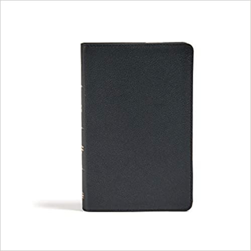 okumak Holy Bible: Christian Standard Bible, Personal Size Bible, Black Genuine Leather