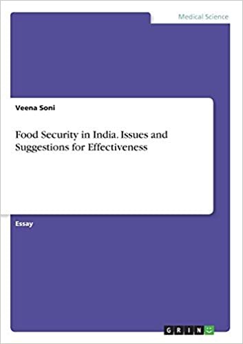 okumak Food Security in India. Issues and Suggestions for Effectiveness