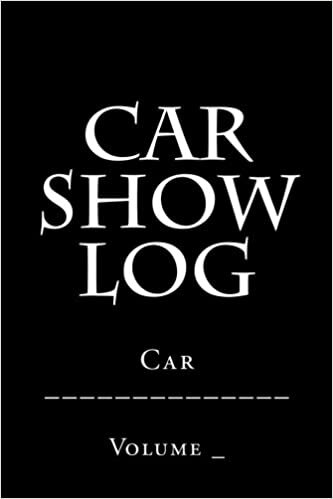 okumak Car Show Log: Single Car Black Cover (S M Car Journals)