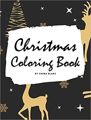 okumak Christmas Coloring Book for Adults (Large Hardcover Adult Coloring Book)