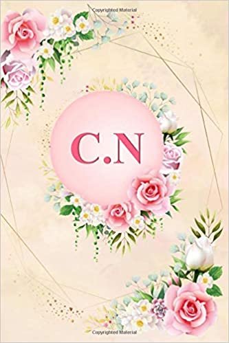 okumak C.N: Elegant Pink Initial Monogram Two Letters C.N Notebook Alphabetical Journal for Writing &amp; Notes, Romantic Personalized Diary Monogrammed Birthday ... Men (6x9 110 Ruled Pages Matte Floral Cover)