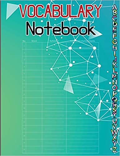 okumak Vocabulary Notebook: Printed A-Z Tabs, 100 Page Alphabetical Notebook, Stylish Alphabetic Vocabulary Notebook