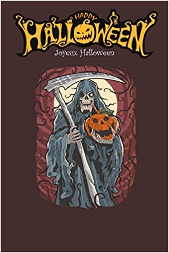 okumak Cahier Halloween - Joyeux Halloween: Carnet Halloween - Cahier doublé drôle avec des fantastiques dessins sur le thème d&#39;Halloween à l&#39;intérieur. 110 pages - 15,24 x 22,86 cm (6 x 9 pouces)