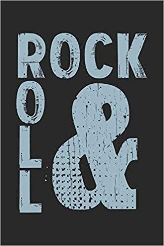 okumak Rock &amp; Roll: Notebook A5 Size, 6x9 inches, 120 lined Pages, Rock &#39;N&#39; Roll Music Guitar Metal Hard Rock Vintage
