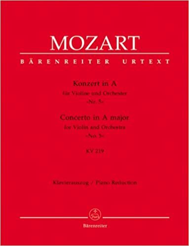 okumak Concerto for Violin No.5 in A major K.219 (Violin &amp; Piano)