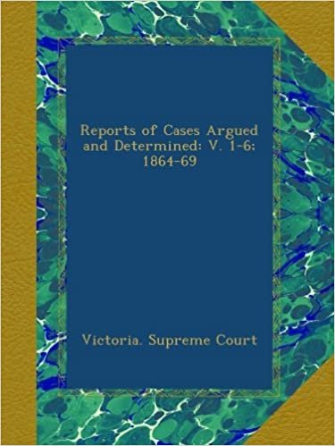 okumak Reports of Cases Argued and Determined: V. 1-6; 1864-69