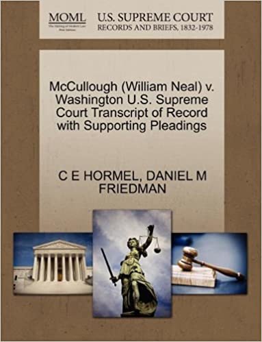 okumak McCullough (William Neal) v. Washington U.S. Supreme Court Transcript of Record with Supporting Pleadings