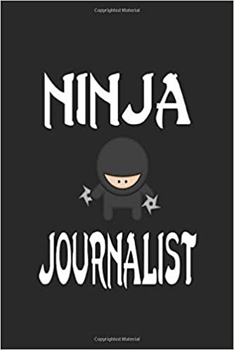 okumak Ninja JOURNALIST: Ninja Journal 6x9 Inch Softcover Blank Lined Notebook With 120 Writable Pages