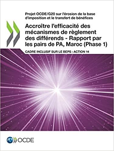 okumak Accroître l&#39;efficacité des mécanismes de règlement des différends - Rapport par les pairs de PA, Maroc (Phase 1)