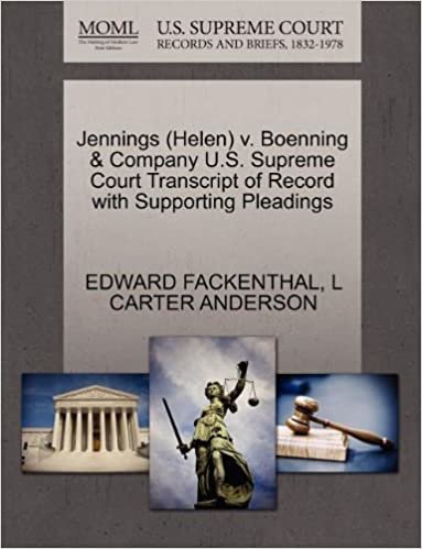 okumak Jennings (Helen) v. Boenning &amp; Company U.S. Supreme Court Transcript of Record with Supporting Pleadings