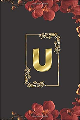 okumak U: Cute initial monogram letter U college ruled notebook/ Gift for girls, boys, women, men with initial letter U/100 blank lined pages 6*9 size ... and diary for writing and notes taking.